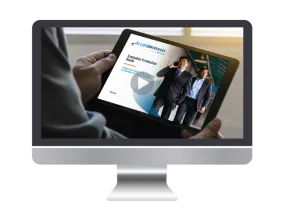 monitor image of person holding ebook 