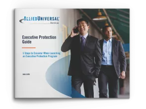 Executive protection guide pamphlet.