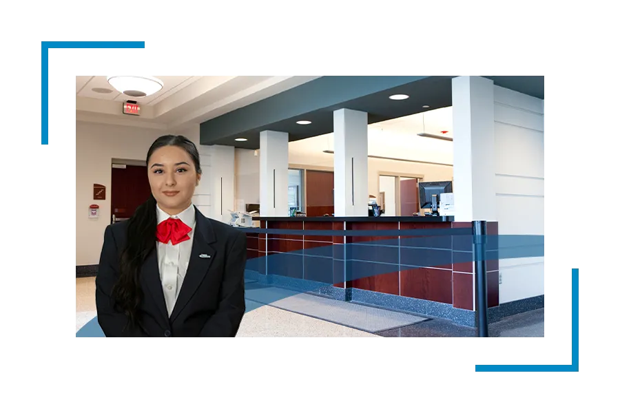 Bank security, financial security services: Allied Universal Security professional near ATM