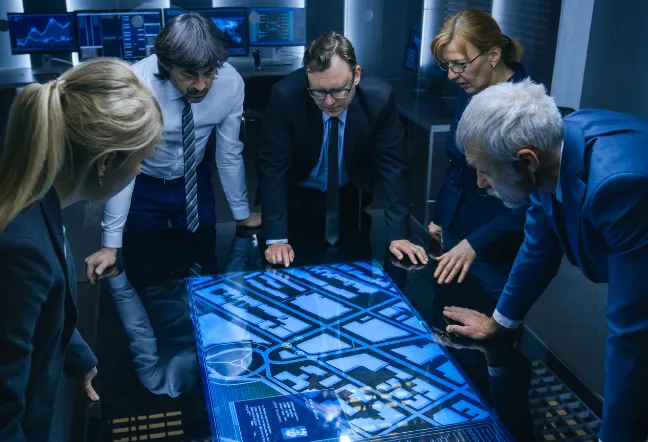 People around a table